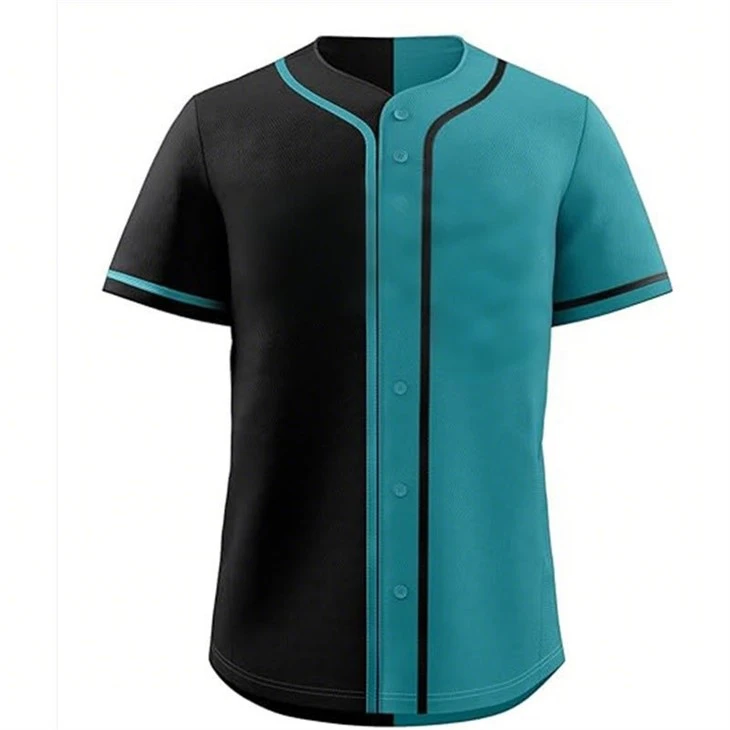 Button-Up Split Baseball Jerse5