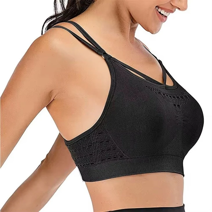 Crisscross back sports bra set2